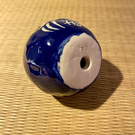 Amuleto de Daruma Azul tamaño M