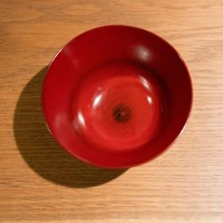 Bol de sopa urushi rojo
