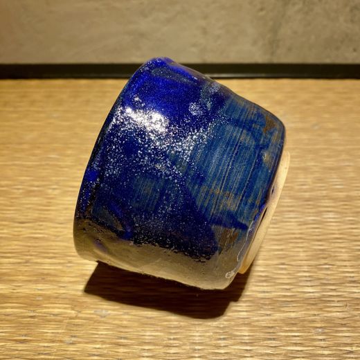 Bol para té matcha Azul