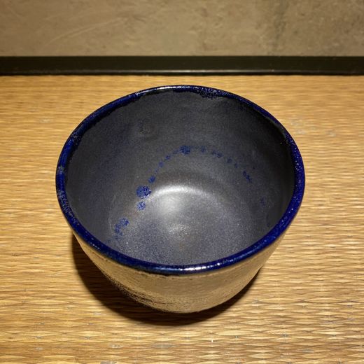 Bol para té matcha Azul