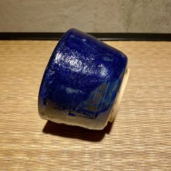 Bol para té matcha Azul