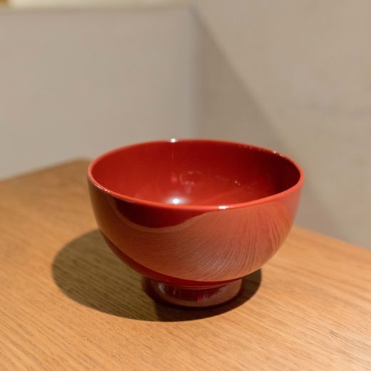 Bol urushi rojo