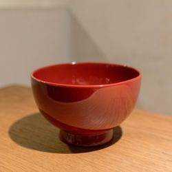 Bol urushi rojo