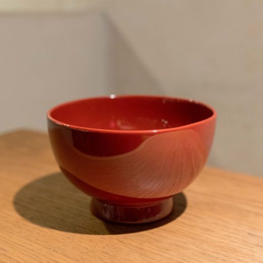 Bol urushi rojo