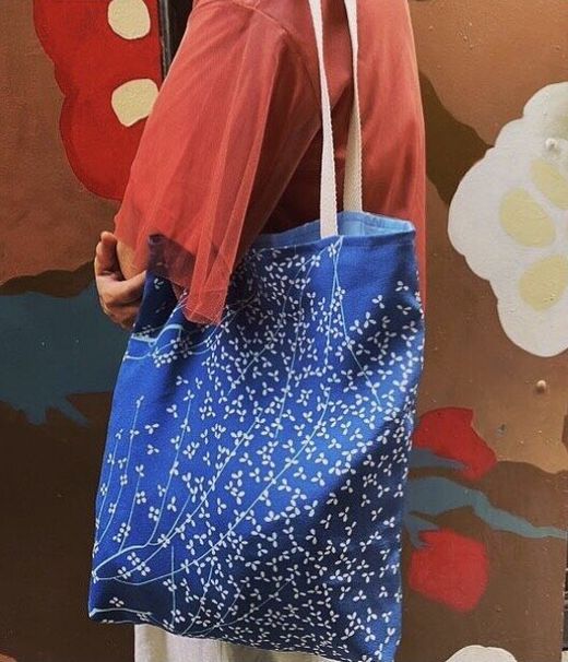 Bolso kimono de cielo azul