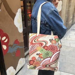 Bolso kimono de crisantemo