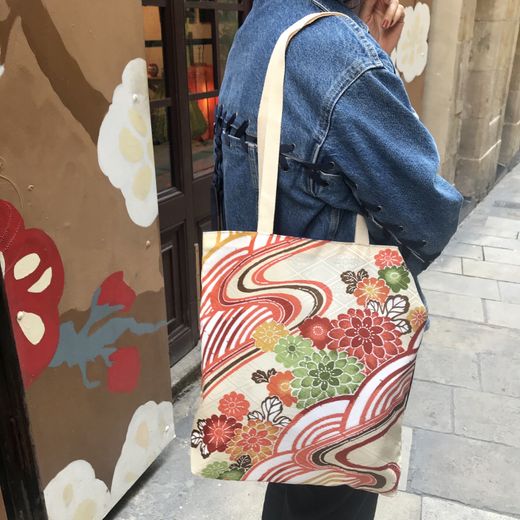 Bolso kimono de crisantemo