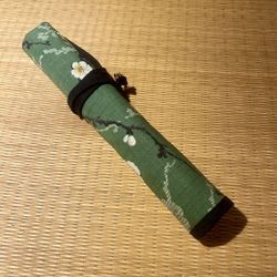 Estuche de pincel Flor verde