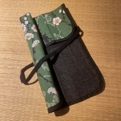 Estuche de pincel Flor verde