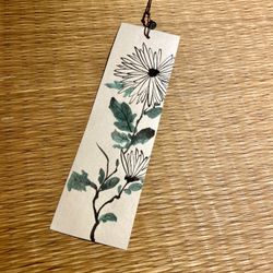 Furin de cristal con Sumie Crisantemo