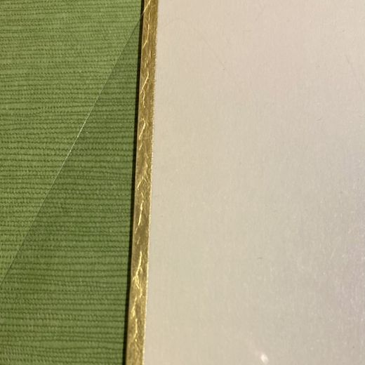 Marco japonés tradicional para Shikishi (Te verde)