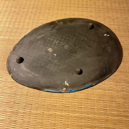 Plato de Raku azul