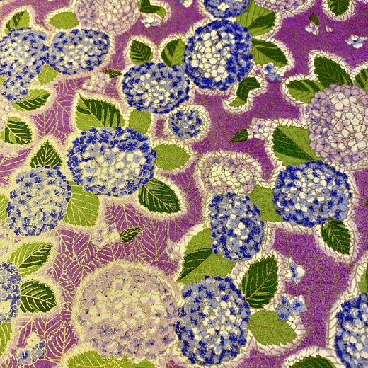 Yūzen washi Ajisai