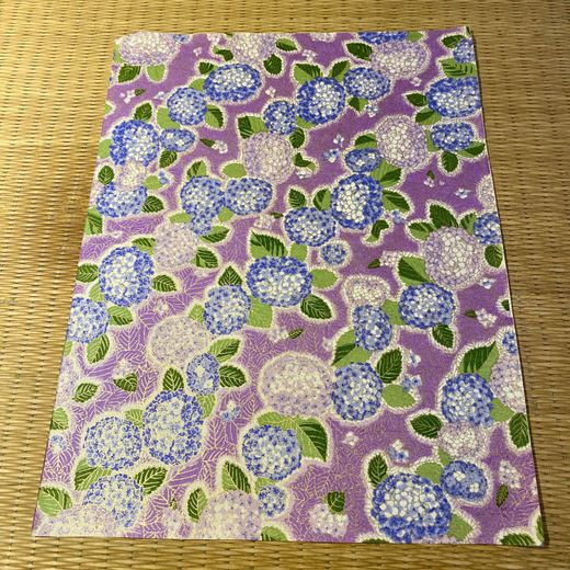 Yūzen washi Ajisai
