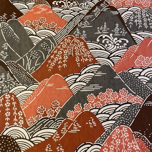 Yūzen washi montaña